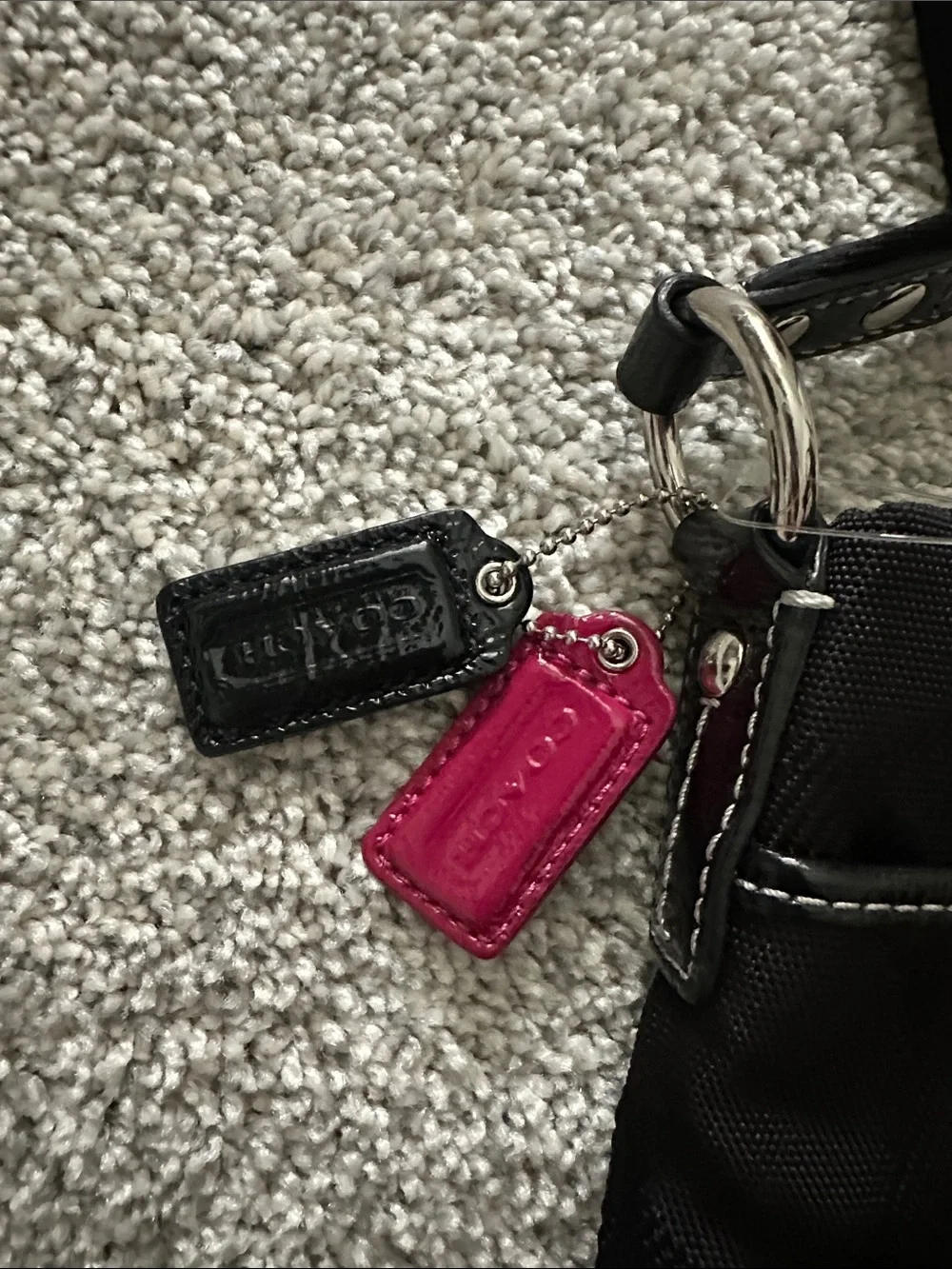 Coach Black Shoulder Crossbody Bag with Front Zip Pocket